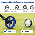 Adjustable 3-Wheel Folding Golf Trolley for Clubs with Swivel Front Wheel and Compact Design