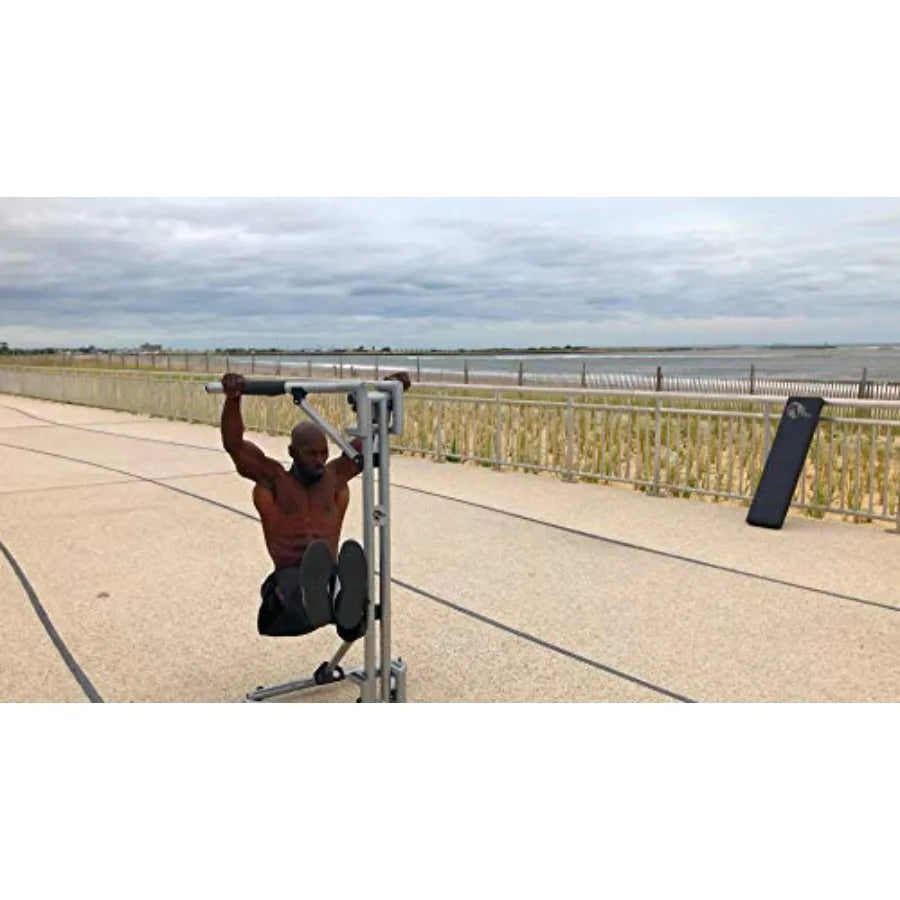 Patented V-Shaped Equipment for All-Powerful Dips Resistance Training Lightweight Effortless Assembly Doubles as a Workout Benc