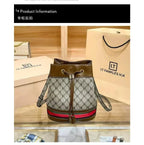 Women's Bucket Bag Trend Brand Retro Printed Shoulder Bags Classic Versatile Crossbody Designer Luxury Handbag