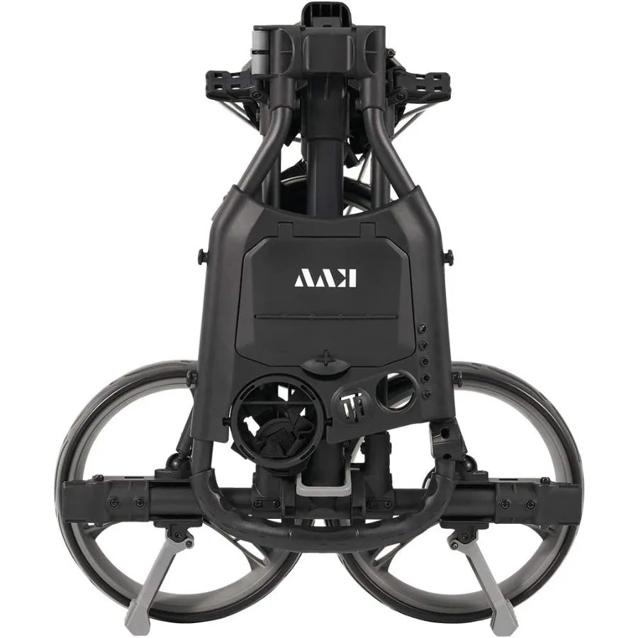 3 Wheel Compact Flat Folding Design Golf Push-Pull Cart with Lightweight and Sturdy Aluminum Frame