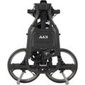 3 Wheel Compact Flat Folding Design Golf Push-Pull Cart with Lightweight and Sturdy Aluminum Frame
