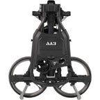 3 Wheel Compact Flat Folding Design Golf Push-Pull Cart with Lightweight and Sturdy Aluminum Frame