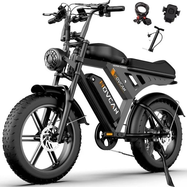 MOVCAN V30 Full Series Adult Electric Bikes 2000W Motor, 20'' Integrated Wide-Tire Wheelset, 48V 15.6Ah Battery,Top Speed 35MPH