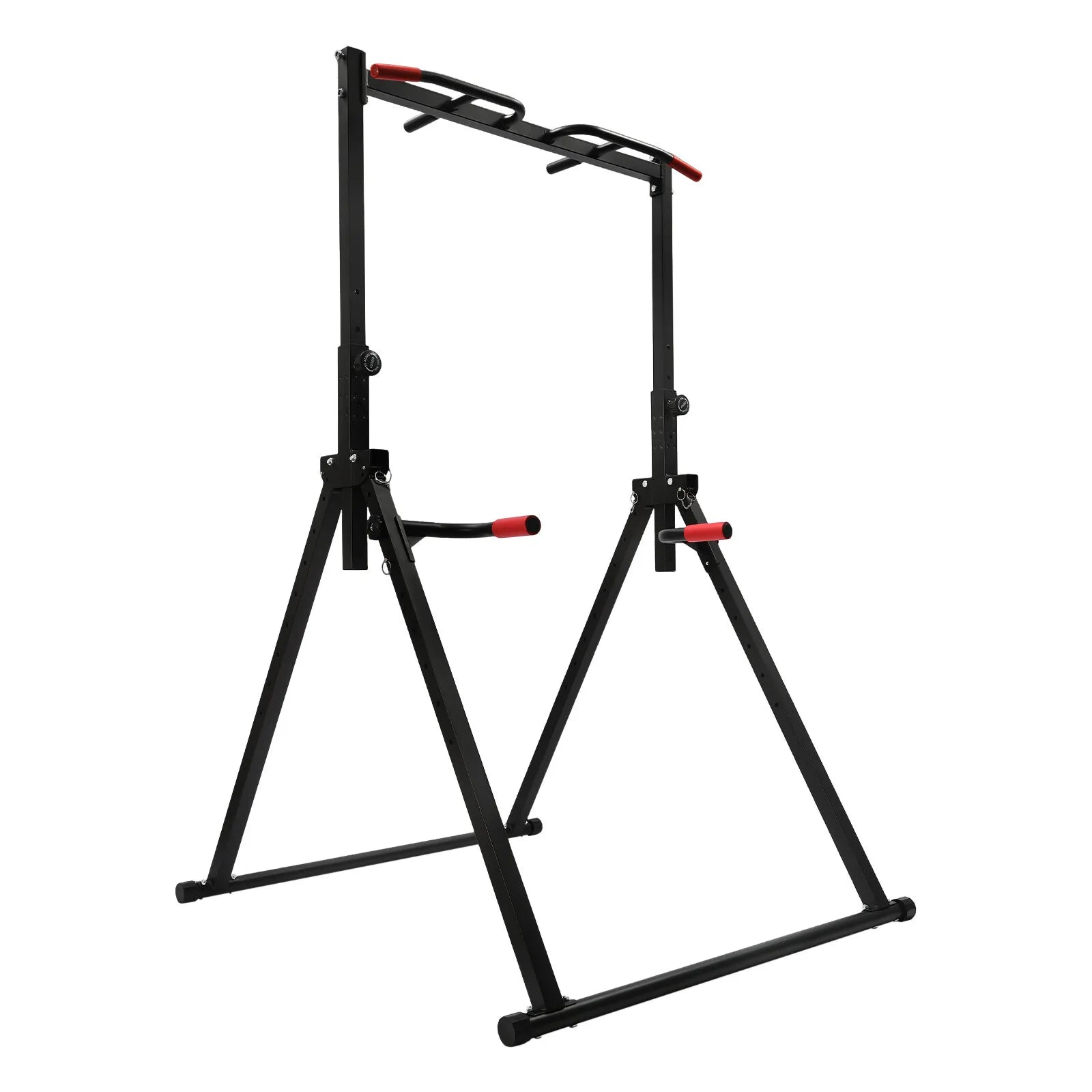 Power Tower Dip Station Adjustable Height Pull Up & Dip Station Multi-Function Home Strength Training Fitness Workout Station
