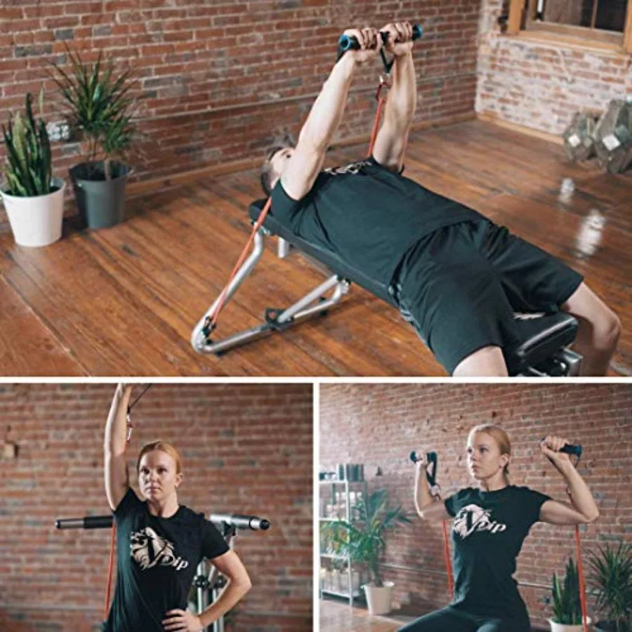 Patented V-Shaped Equipment for All-Powerful Dips Resistance Training Lightweight Effortless Assembly Doubles as a Workout Benc