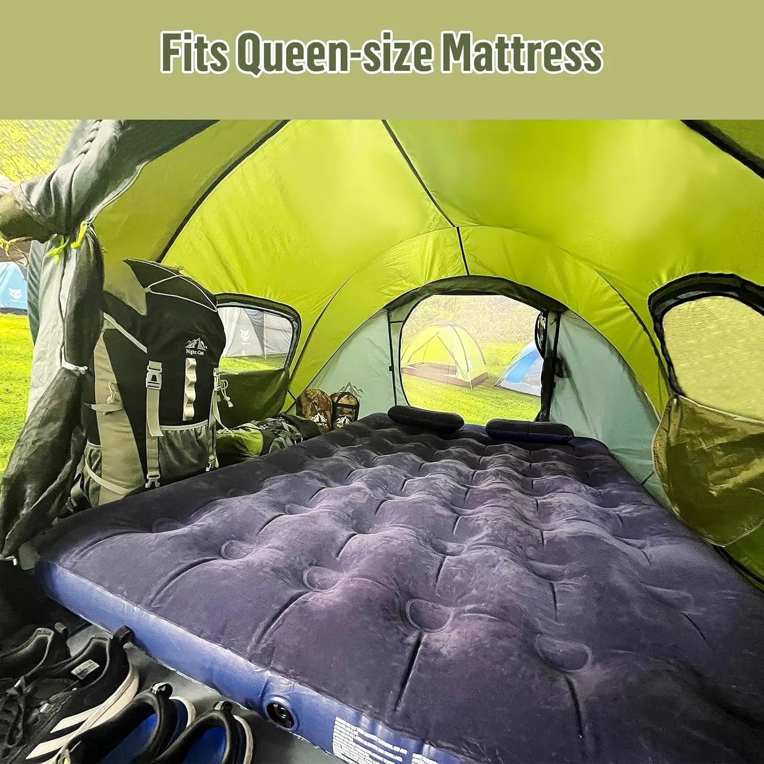 2-Person Pop-Up Camping Tent: Waterproof, Instant Setup, Family-Friendly for Outdoor Adventures
