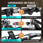 ZEEGR F1 Dual Motor 2000W E-Bike - 48V 26" Fat Tire Electric Bike Full Suspension, CE Certified Perfect for Snow Beach Winter