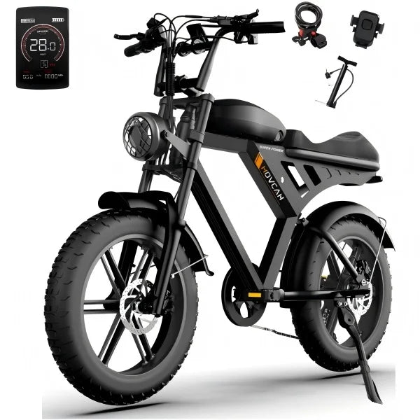 MOVCAN V30 Full Series Adult Electric Bikes 2000W Motor, 20'' Integrated Wide-Tire Wheelset, 48V 15.6Ah Battery,Top Speed 35MPH