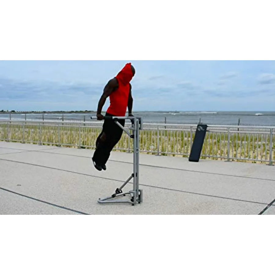 Patented V-Shaped Equipment for All-Powerful Dips Resistance Training Lightweight Effortless Assembly Doubles as a Workout Benc