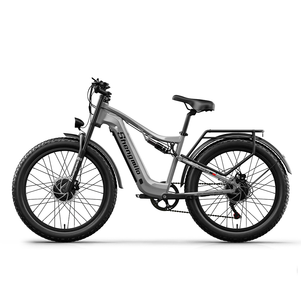 Shengmilo S600 Electric Bike Dual Motor2000W  48V17.5AH Battery 26 Inch e bike Fat tire Ebike Men's Mountain Electric Bicycle