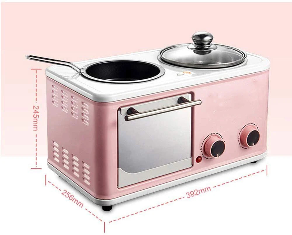 Multifunction Sandwich Makers Mini Bread Toaster Baking Ovens Fry Pan Electric 3 in 1 Breakfast Makers for Household
