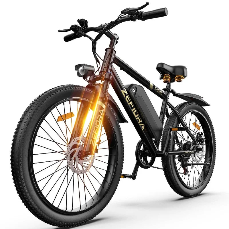 Zefiora M10 Mountain Electric Bike 26 Inch 500w 48v Comes With A Mobile Phone Holder/lock,Free Local Shipping Certified Ul2849