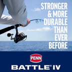 HighPerformance Fishing Combo with Battle IV Spinning Reel and Fishing Rod for Saltwater and Freshwater Angling Ideal for LongD