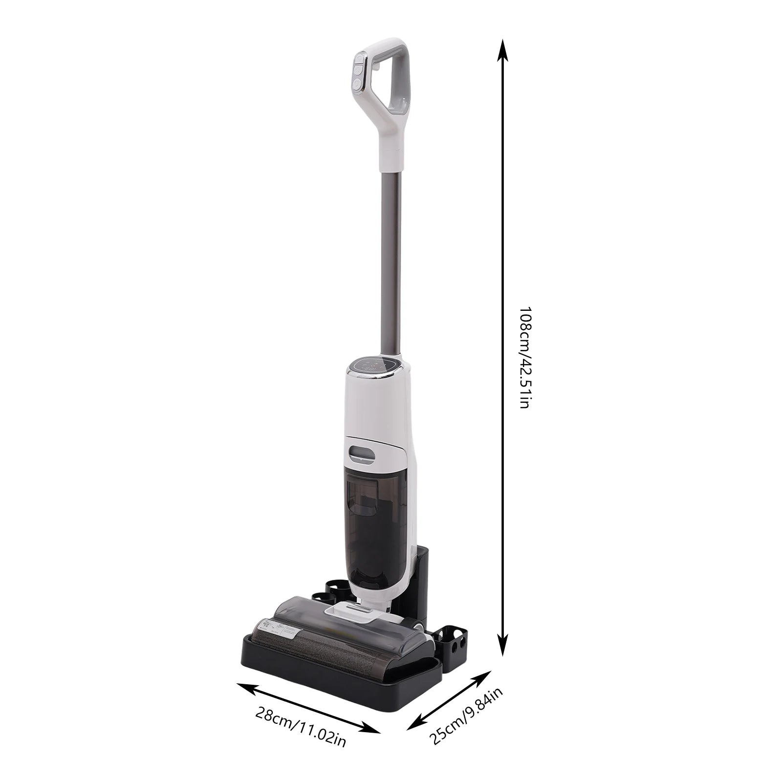 25000PA Suction Cordless Handheld Vacuum Cleaner, Smart Wet Dry Cleaning Vacuum, Hardwood Floor Cleaner with LED Display