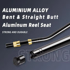 Bent Butt Fishing Rod Deep Sea Fishing Pole with Swivel Tip for Saltwater and Big Game Fishing Applications Enhanced Durability