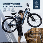 Electric Bike for Adults with Peak 750W Brushless Motor,40Miles 25MPH Commuting Electric Mountain Bike,26"/24'' Tires