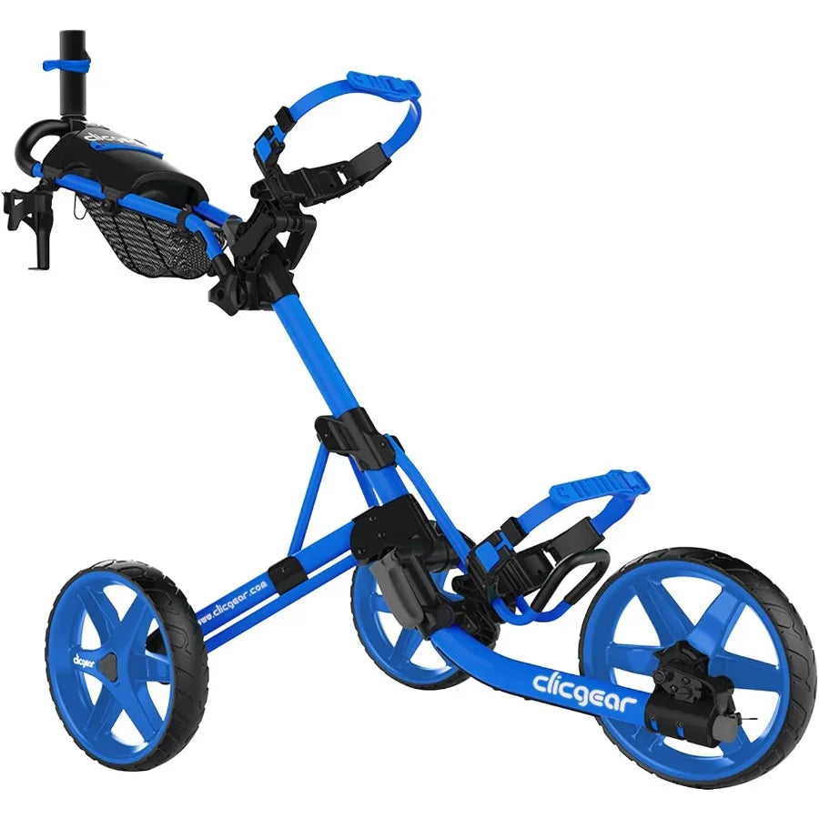 Clicgear Model 4.0 Golf Push Cart 3-Wheel Foldable Walking Golf Cart for Outdoor Use with Durable Lightweight Aluminum Frame in