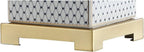 Modern Ginger Jar LED Table Lamp with Fishnet Glaze, 21.5" Ceramic/Metal Design for Bedroom, Living Room, Office