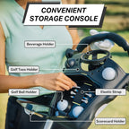 CUBE CART 3 Wheel Push Pull Golf CART for Easy Transportation and Storage - Two Step Open/Close Mechanism - The Smallest Foldin