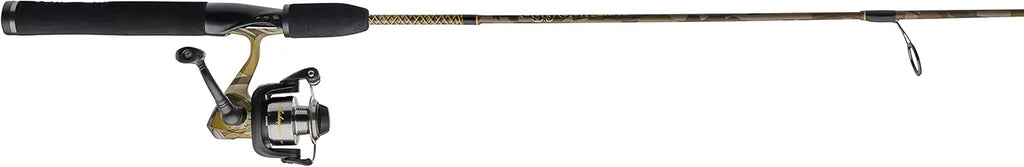 Camo Spinning Reel and Fishing Rod Combo, 6'6" Medium Power with 7-Year Warranty