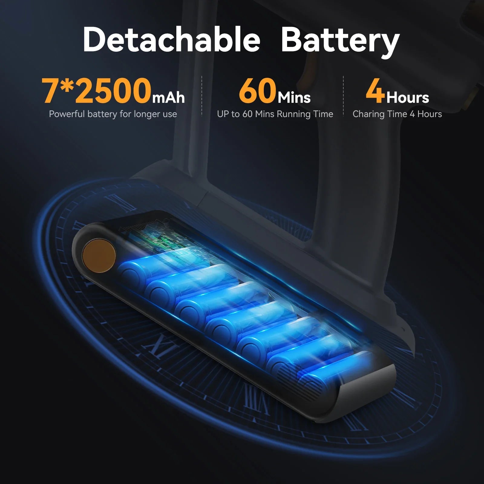 Stick Cordless Vacuum Cleaner Powerful Smart Sweeper Handheld Dust Cleaner for Home Carpet Car Pet Removable Battery Portable