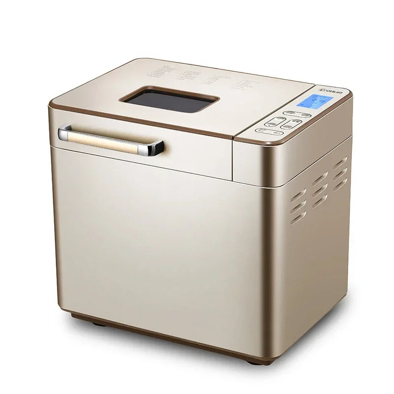 New Household Automatic LCD Bread Machine Small Multi-Function Intelligent Flour Fermentation Machine Dl-TM018 Toaster 220V 550W