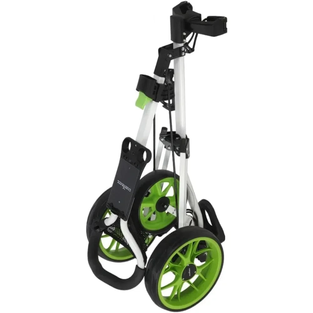 Golf Pro Lite 3 Wheel Golf Cart White/Green