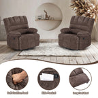 Oversized Swivel Rocker Recliner Chair for Living Room for Adults
