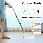 Powerful 40L Carpet Cleaning Machine & Floor Vacuum Cleaner, 110V Professional Heavy-Duty for Home Commercial Use