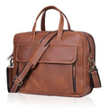 Grain italian Leather Briefcase for Men Top Choice Gifts Handcrafted Laptop Bag with Multiple Compartments