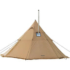 Camping Hot Tent 4-8 Person Tipi Tent with Stove Jack for Bushcraft Cooking and Heating