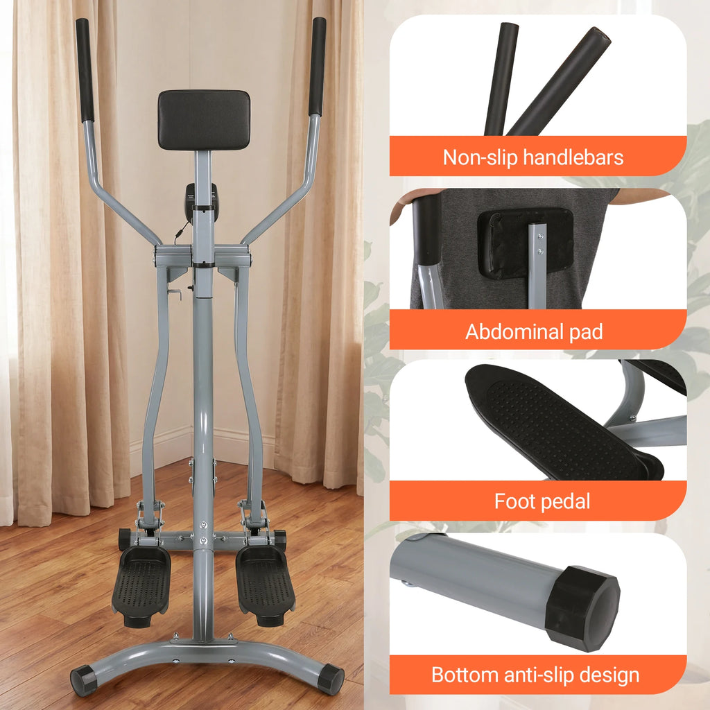 Household Fitness Stepper with LCD Monitor Leg Waist Fitness Equipment Adjustable For Gym Office Workout Equipment