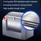 Commercial electric Dough Kneading Machine Dough Stirring stainless steel Bread mixer Pasta Make noodles 8KG flour Mixers 1500W