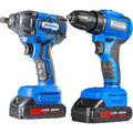 20V 2 Tool Power Tool Combo Kit with 2 Batteries and Included Brushower Tool Set