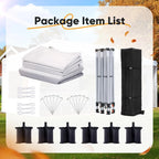 10x20 Pop Up Canopy Tent with Sidewalls Wheeled Bag Easy Setup Outdoor Party Camping Customized