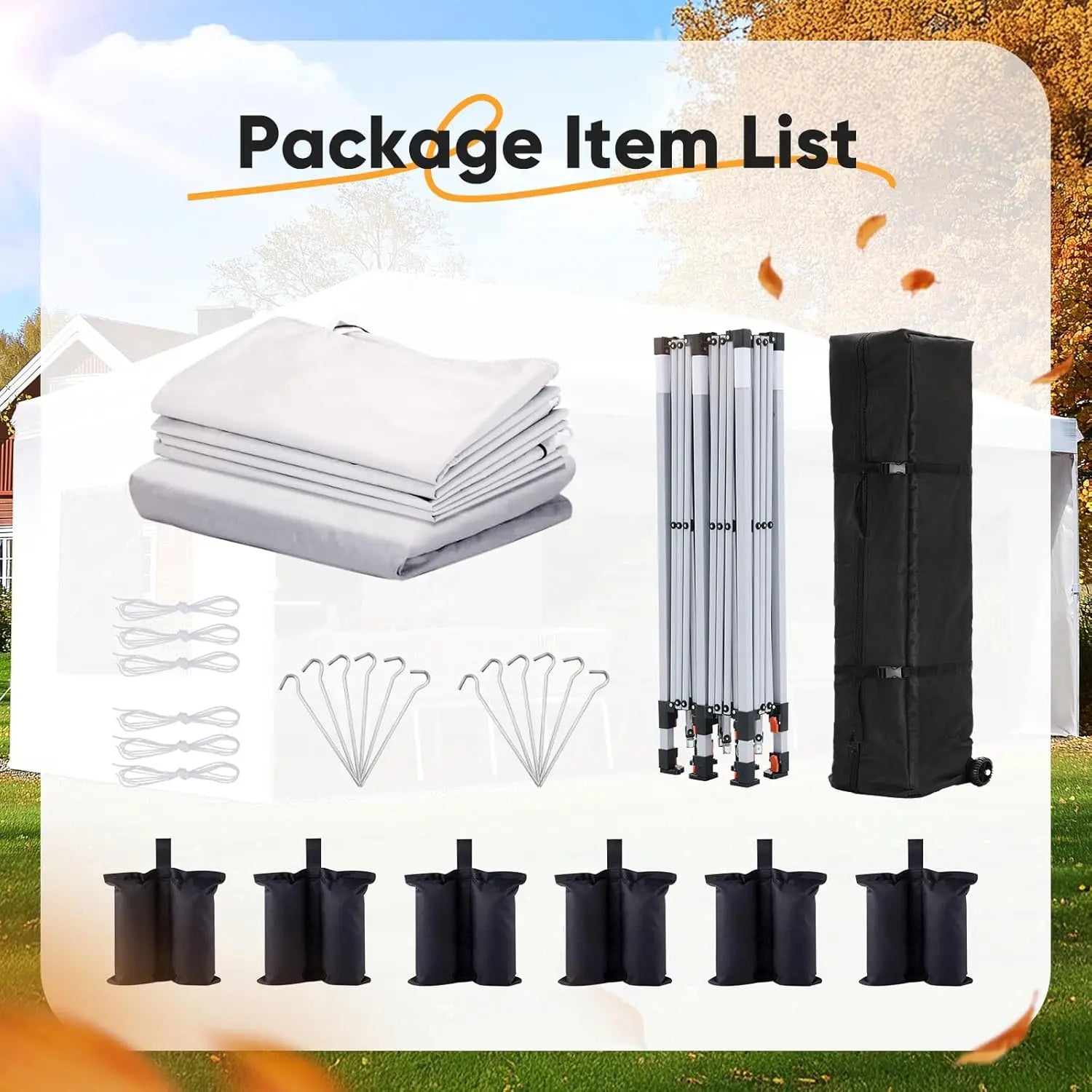 10x20 Pop Up Canopy Tent with Sidewalls Wheeled Bag Easy Setup Outdoor Party Camping Customized