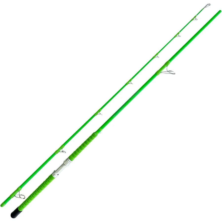Catfish Fishing Rods 10' TwoPiece Glow in The Dark Catfishing Fishing Pole for Heavy Duty Spinning Rods with En
