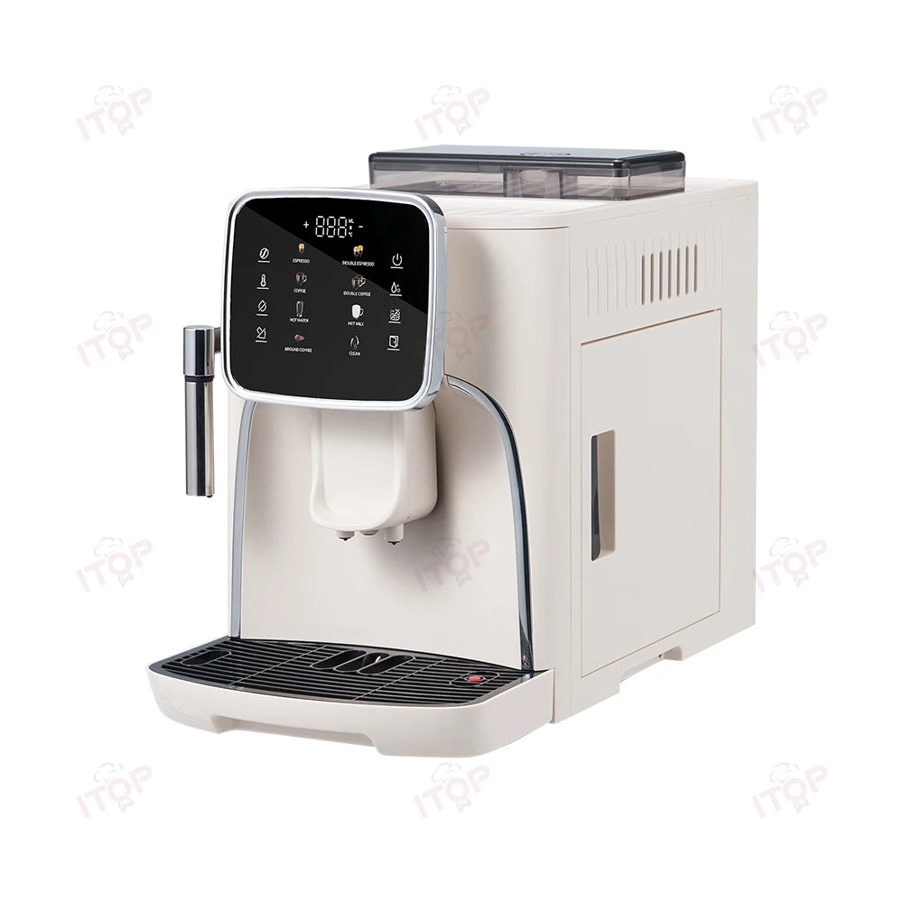 ITOP ACM7U Automatic Coffee Machine 3 in 1 Espresso Brewing, Bean Grinder and Milk Foaming Household Coffee Maker 110V 220V