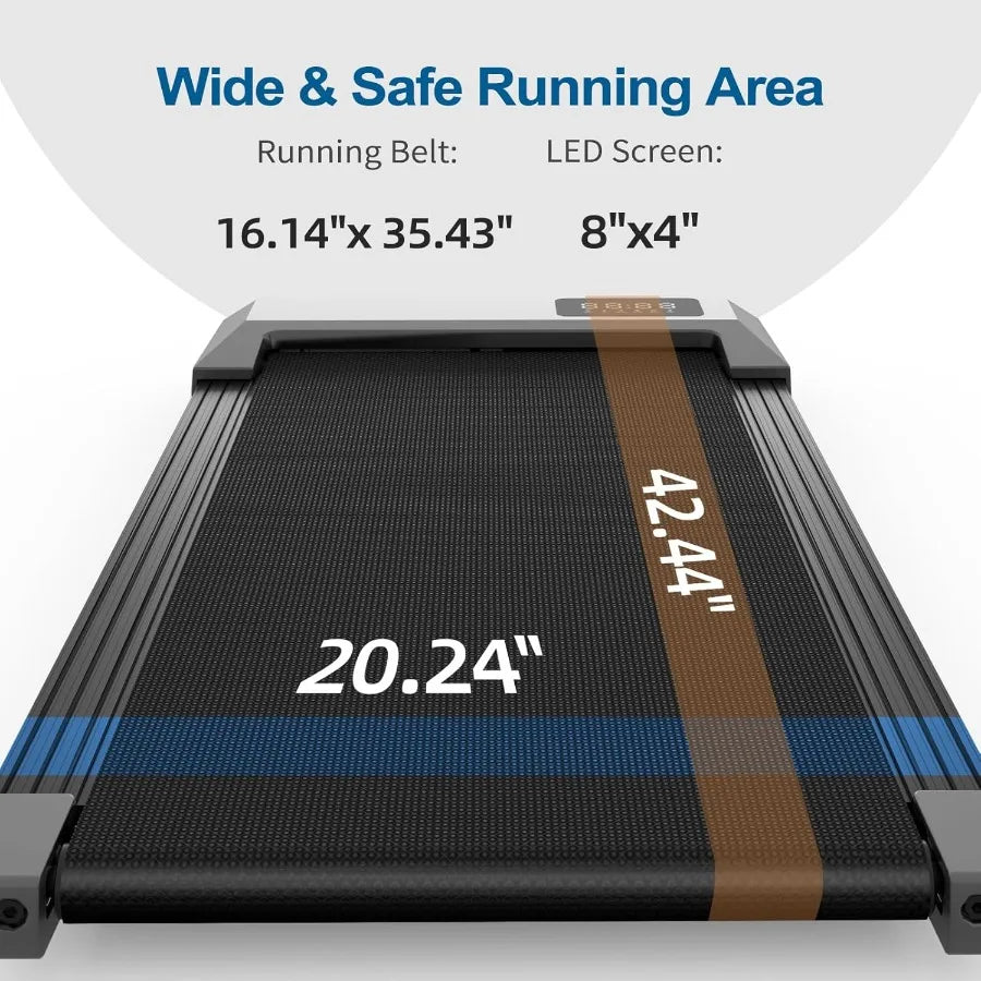 DeerRun 2025 Upgrade Walking Pad - Raceable Smart Under Desk Treadmill with Rewards Program Quick Setup 2.5HP APP/Remote Contro