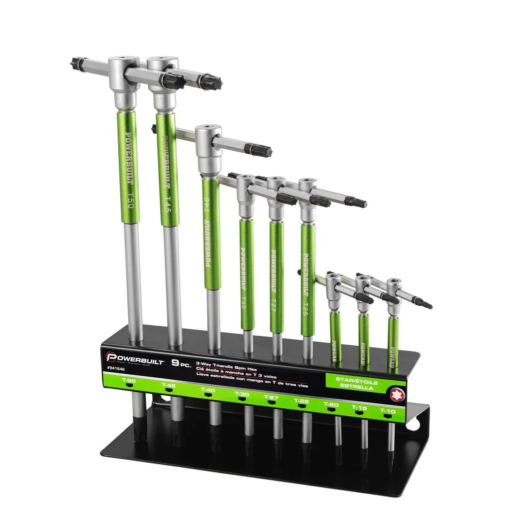 Hand Tool Sets9 Piece T Handle Torx Key Wrench Set for Precision Repair and Maintenance Tools High Quality Durable Hex Bit