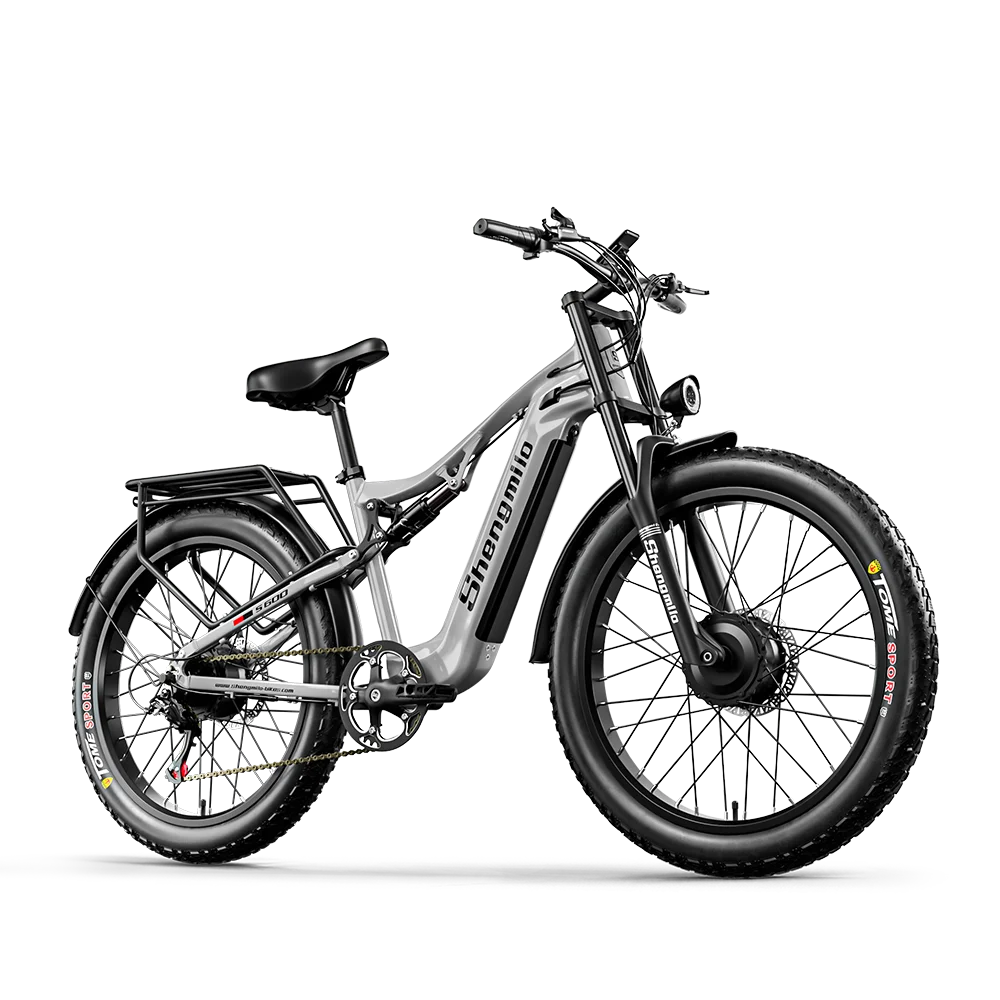 Shengmilo S600 Adults Electric Bike 2000w Dual Motor Electric Dirt Bike 48V 17.5AH Battery 26 inch Fat Tire Bicycle Electric