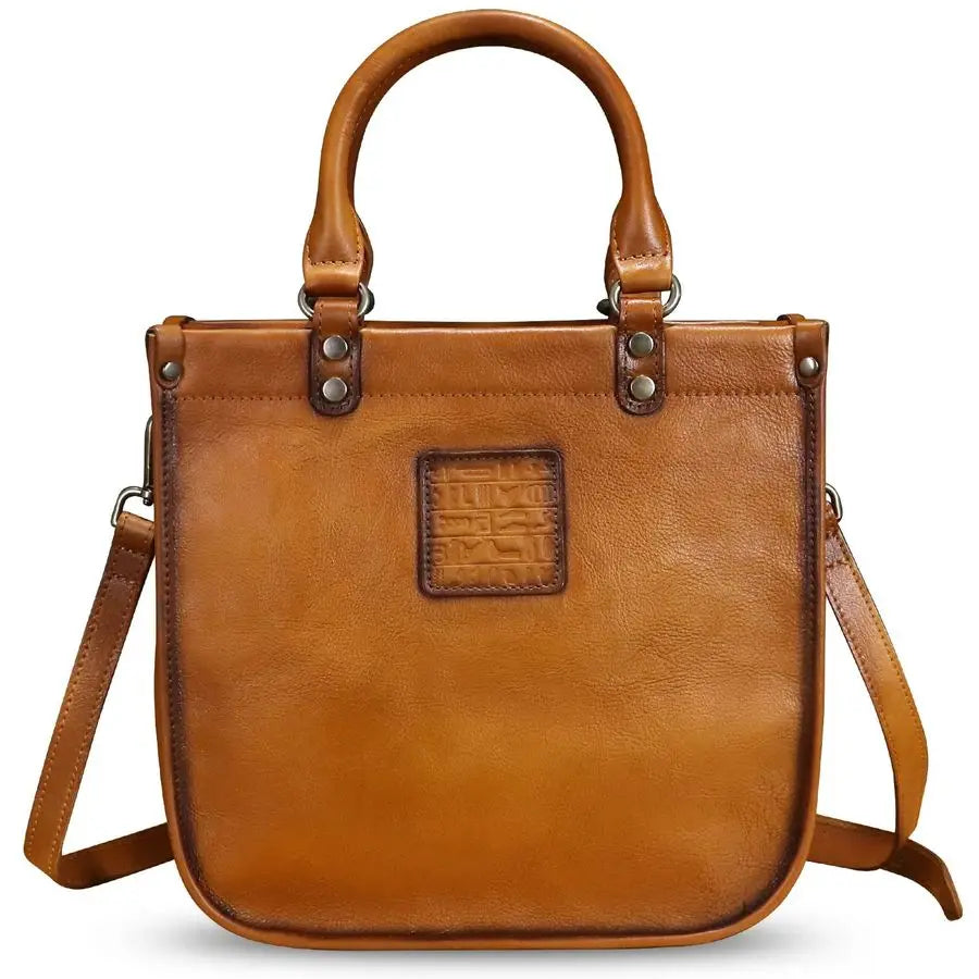 Leather Handbags for Women Vintage Real Leather Fashion Tote Bag Shoulder Bag Crossbody Bag Satchel Purse
