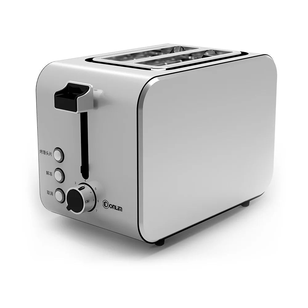 Toaster 1PC Stainless Steel Toaster Oven Double Sided Toast Heated Toast Sandwich Home Automatic Breakfast Machine