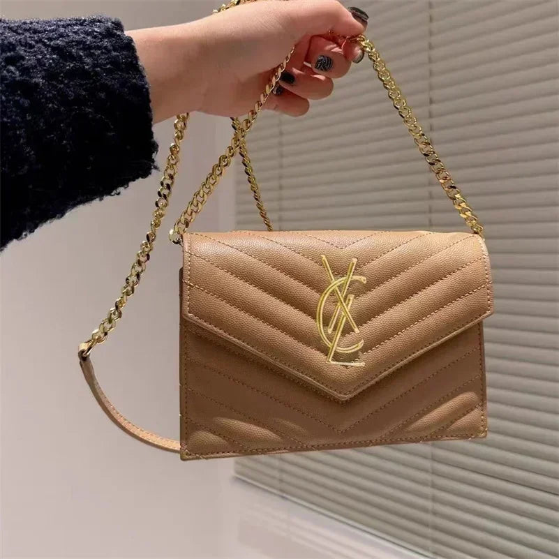 Classic rhombus chain leather shoulder bags designers luxury clutch women handbag Designer LOULOU A5 BY5