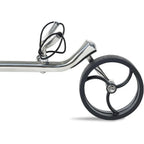 Terra Manual Golf Push Cart 3 Wheels Ultralight Ultraslim Stainless Steel Frame Green Fully Accessorized with Transport Bag