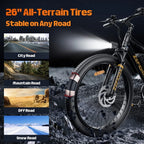 【Brand+】mountain Electric Bike 26 Inch,1000w 48v 10ah 15ah 17.5ah Ebike,comes Phone Holder/lock,for Cycling Electric Bicycle