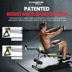 Ab Workout Equipment, Adjustable Ab Machine for Stomach Workout, Sit Up Exercise Equipment for Home Workouts, Abdominal Trainer,