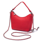Small Crossbody Bags Purse for Women Detachable Chain Strap Messenger Bag Trendy Leather Dumpling Shape Lightweight Mini Handbag