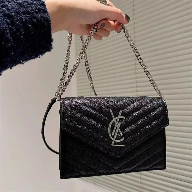 Classic rhombus chain leather shoulder bags designers luxury clutch women handbag Designer LOULOU A5 BY5