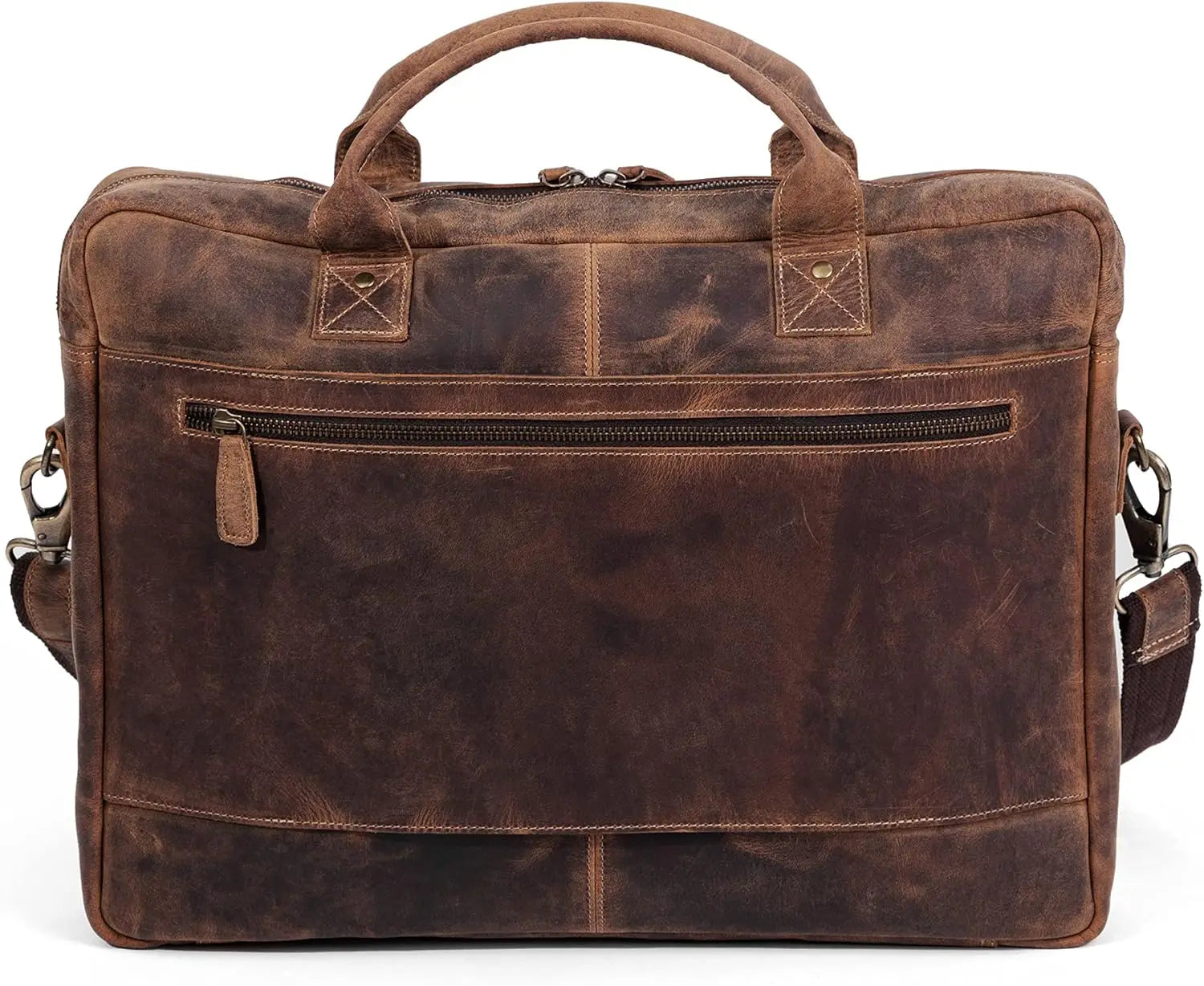 Leather briefcase 18 Inch Laptop Messenger Bags for Men and Women Best Office Briefcase Satchel Bag